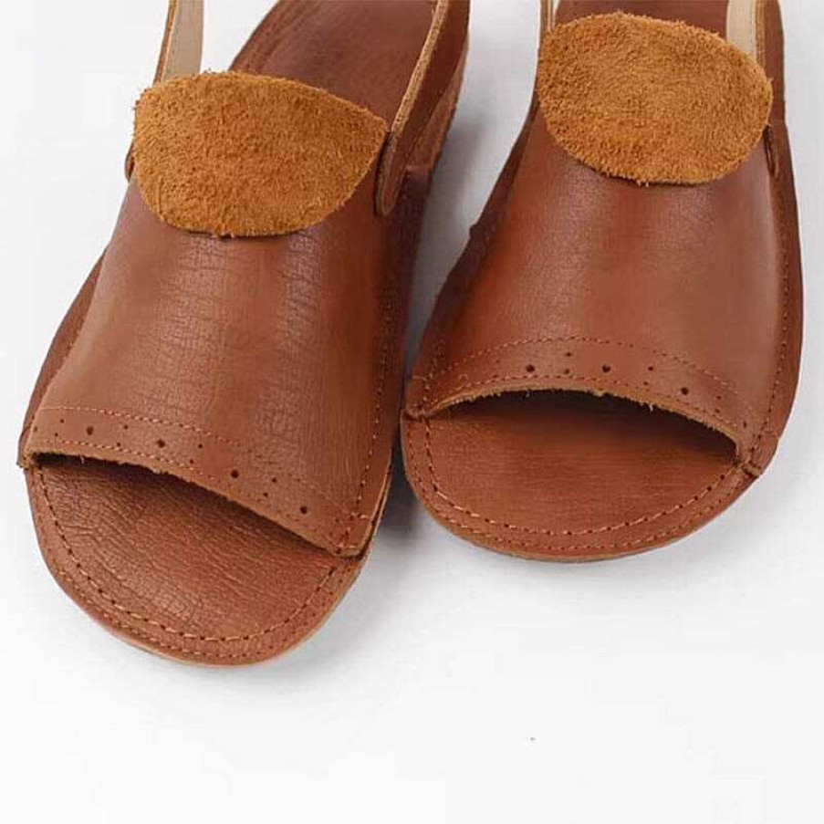 Dwarves Retro Leather Buckle Sandals Open Toe Handmade /