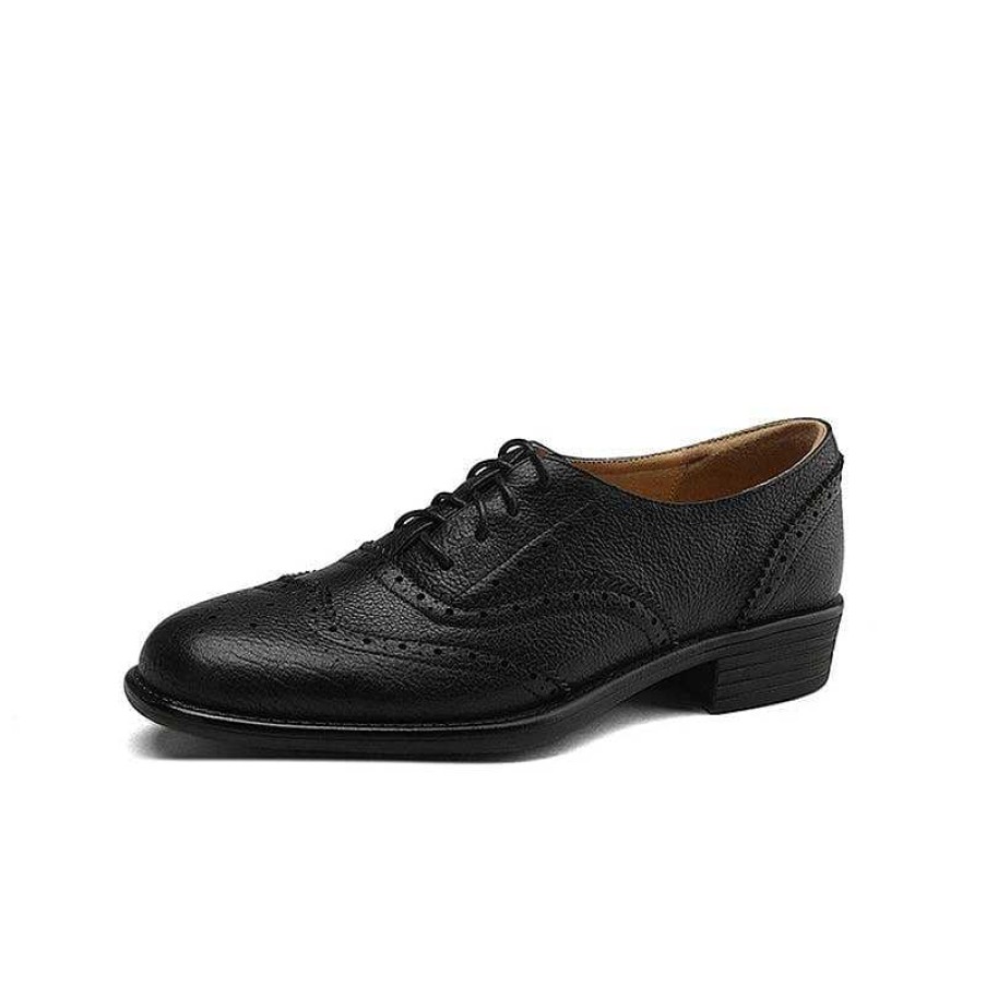 Dwarves Genuine Leather Brogue Shoes Oxford Tie Shoes For Women In /