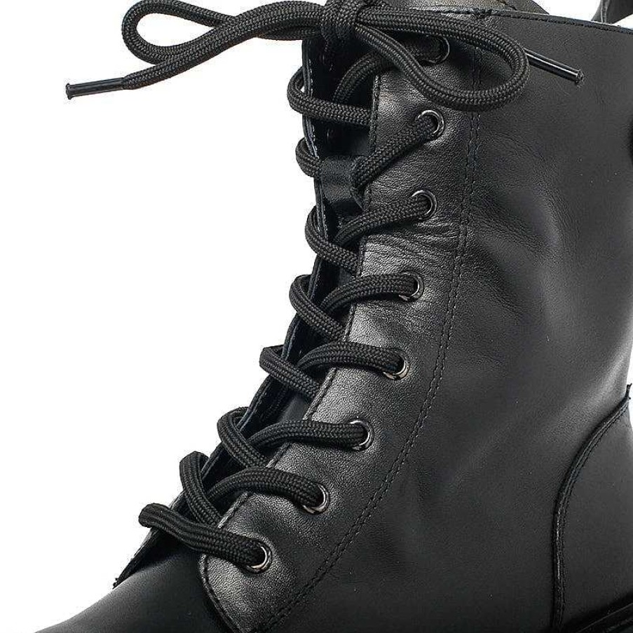 Dwarves Fashion Leather Combat Boots Designer Retro Chunky Riding Boots