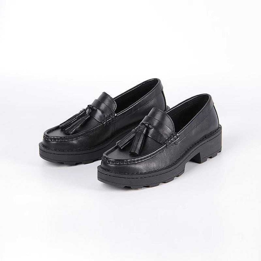 Dwarves Classic Leather Tassel Loafers For Women Soft Chunky Slip-On In / /