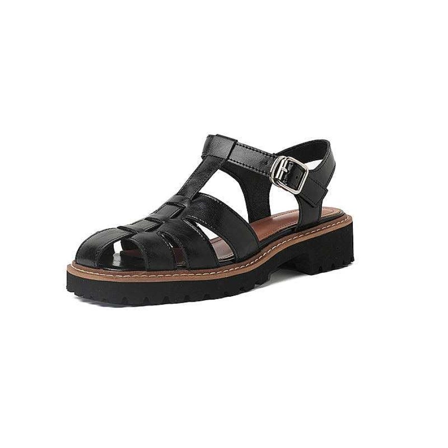 Dwarves Handmade Leather Fisherman Platforms Sandal In /