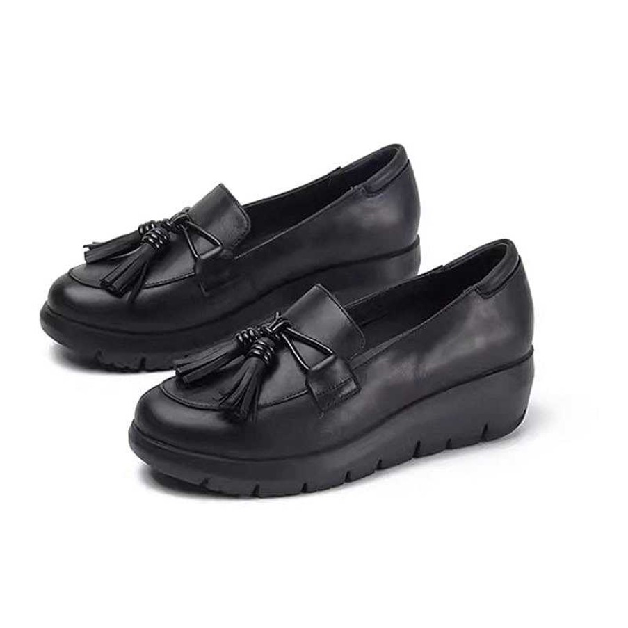 Dwarves Tassels-Detailed Soft Leather Loafer For Women In /