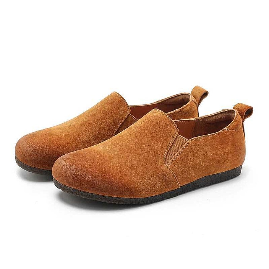 Dwarves Retro Suede Leather Loafers For Women Lazy Feeling In / / / /