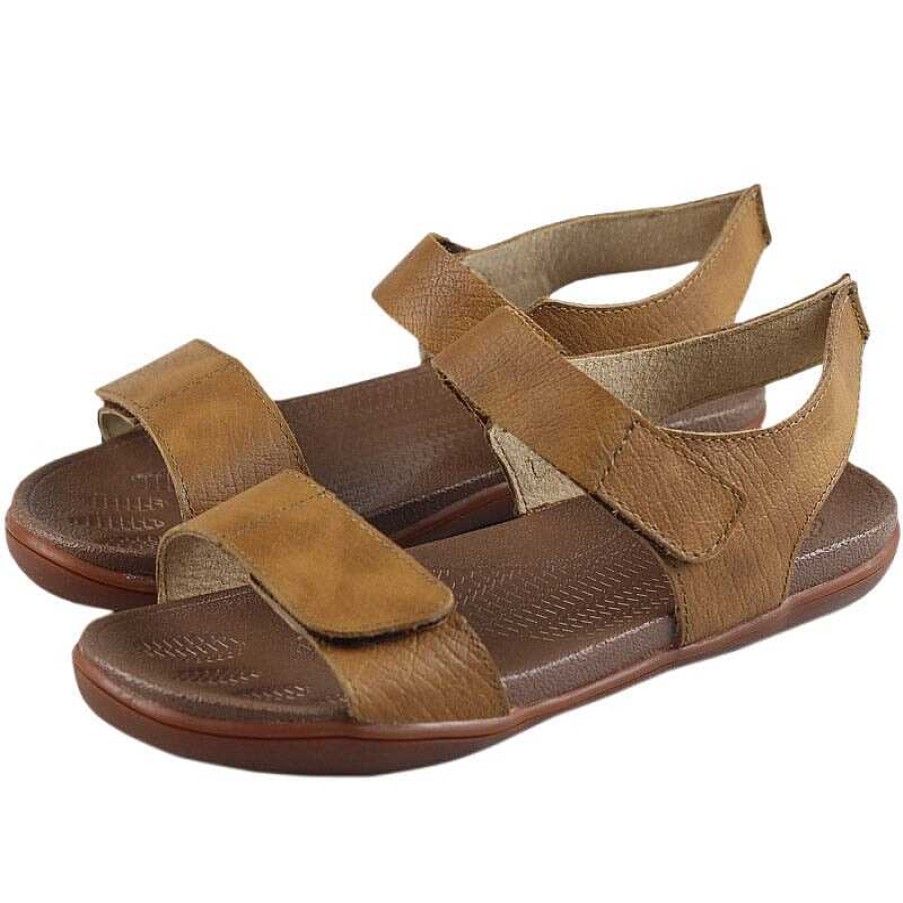 Dwarves Classic Leather Sandals For Women And Men Flat Touch Strap In /