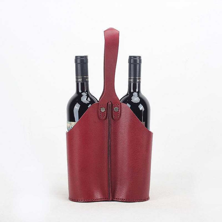 Dwarves Vintage Vegetable Tanned Cowhide Leather Wine Holster