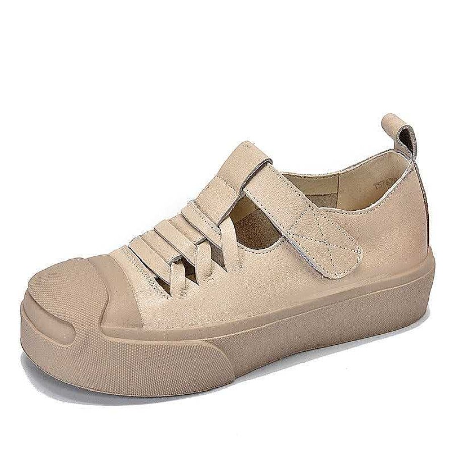 Dwarves Braid Leather Rubber Toecap Sneakers For Women Touch-Strap In / /