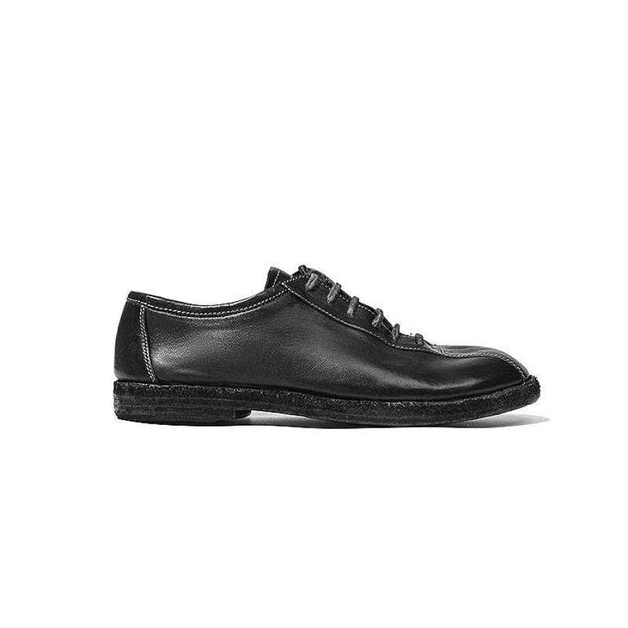 Dwarves Goodyear Hourse Leather Derby Shoes For Women Lace Up Flat Oxfords Leather Sole In /