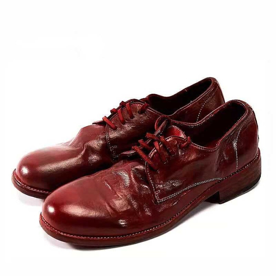 Dwarves Goodyear Horse Leather Oxfords For Women Classic Leather Sole Derby In /