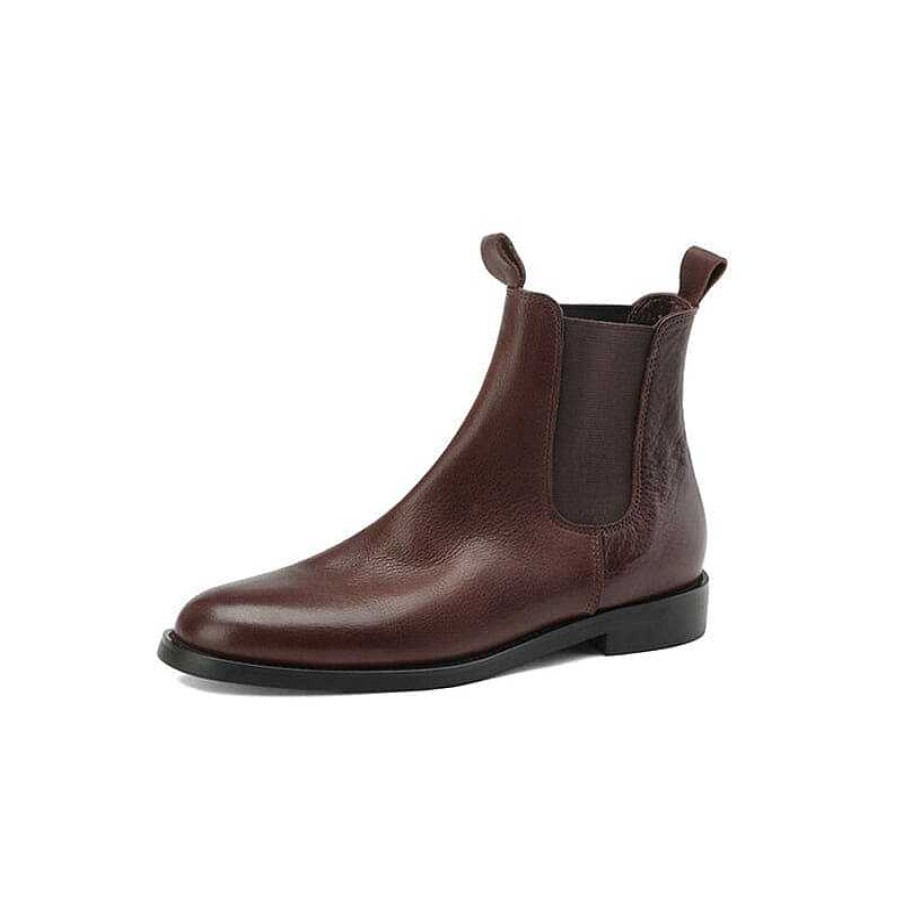 Dwarves Leather Chelsea Boots For Women Ankle Boots /