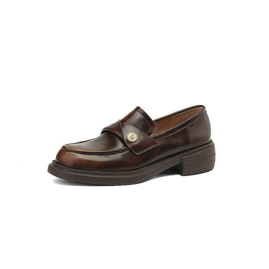 Dwarves Leather Penny Loafers Handmade Uniform Shoes In /