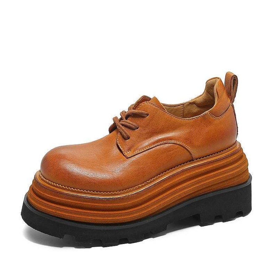 Dwarves Horse Leather 80Mm Platform Derby Shoes In /