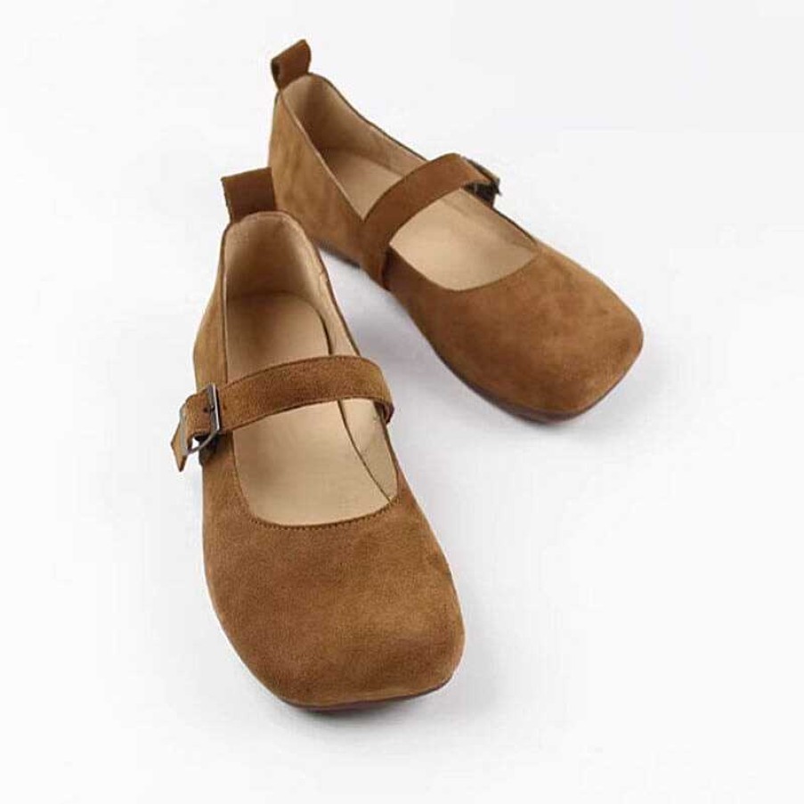 Dwarves Handmade Suede Leather Mary Jane Breathable In /