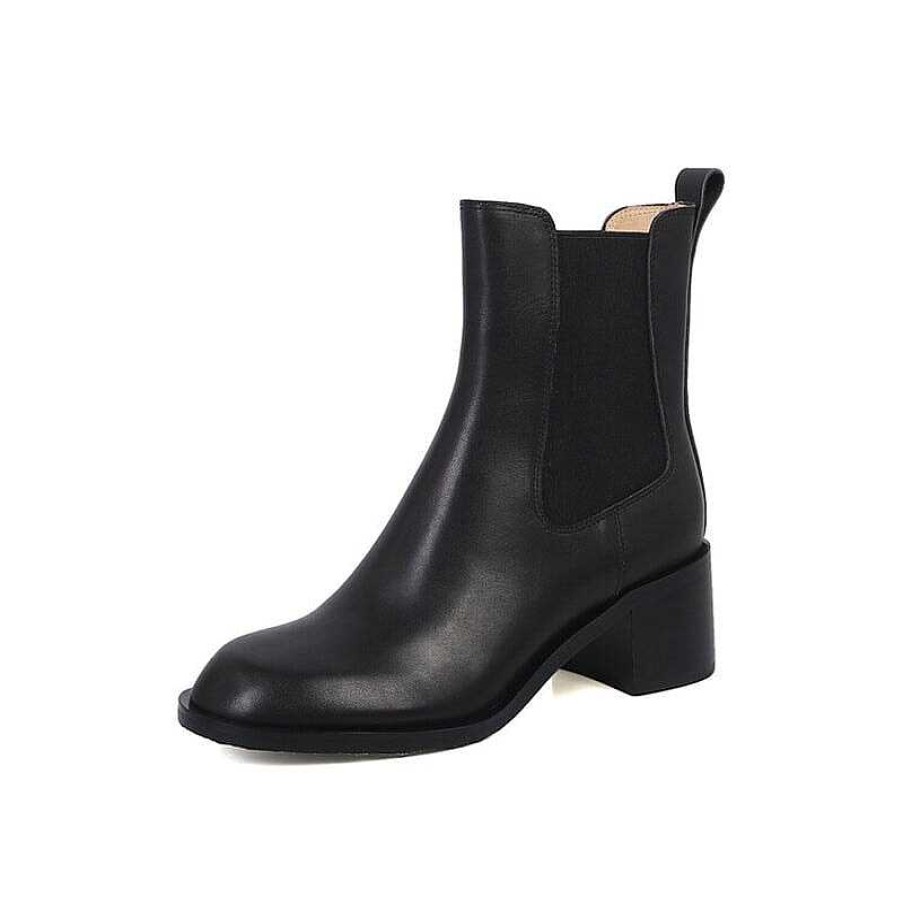 Dwarves 60Mm Block Heel British Style Leather Chelsea Boots Handmade In / /