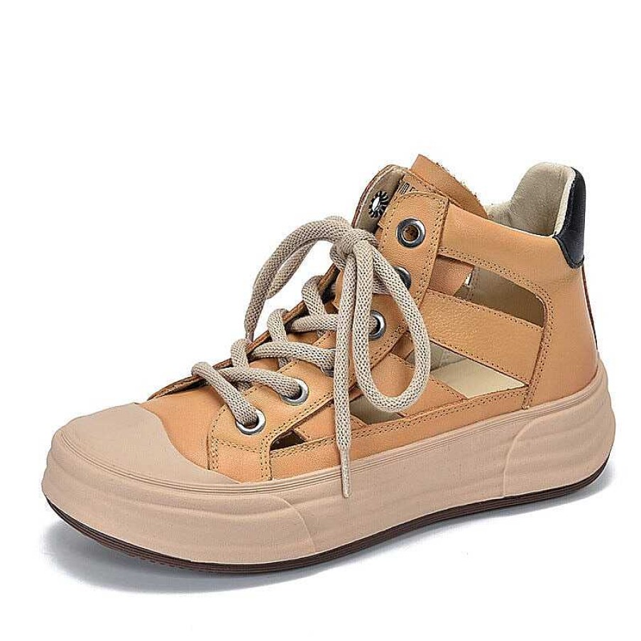 Dwarves Leather Rubber Toecap Sneakers For Women High-Top Lace Up In / / /