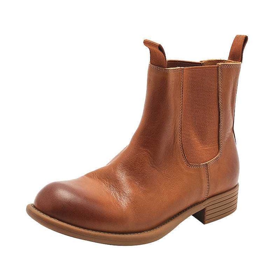 Dwarves Handmade Leather Retro Chelsea Boots For Women Brush-Off Ankle Boots / /