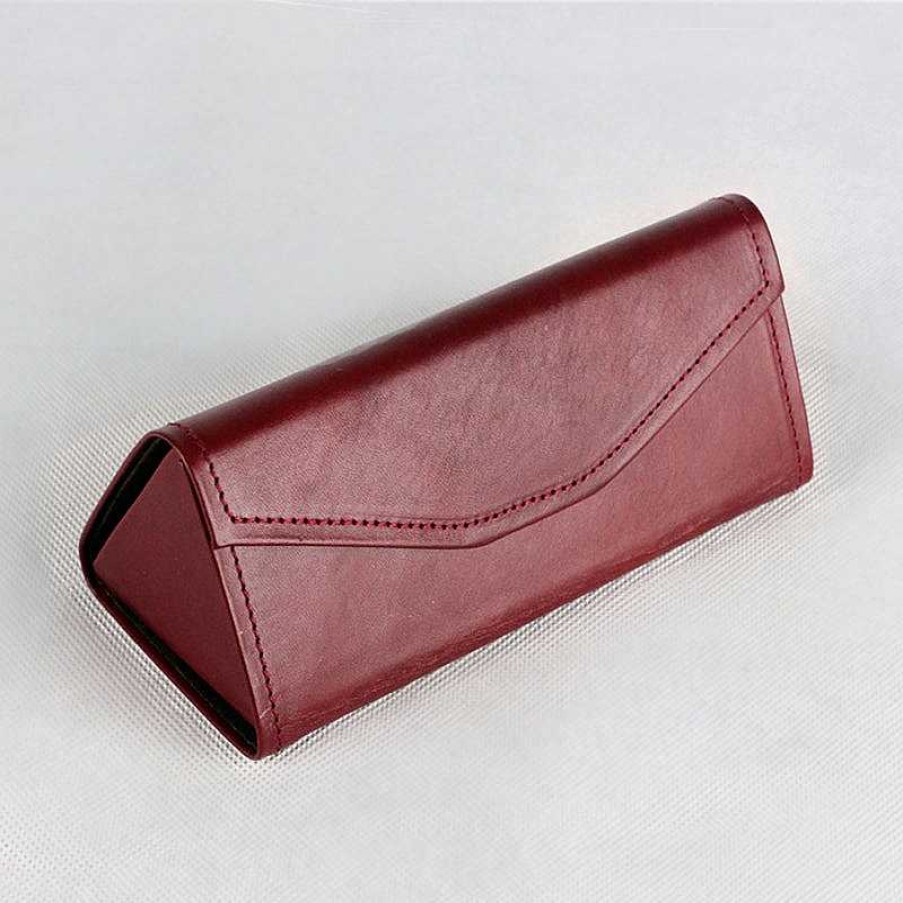 Dwarves Vintage Handmade Vegetable Tanned Leather Glasses Case (Foldable)