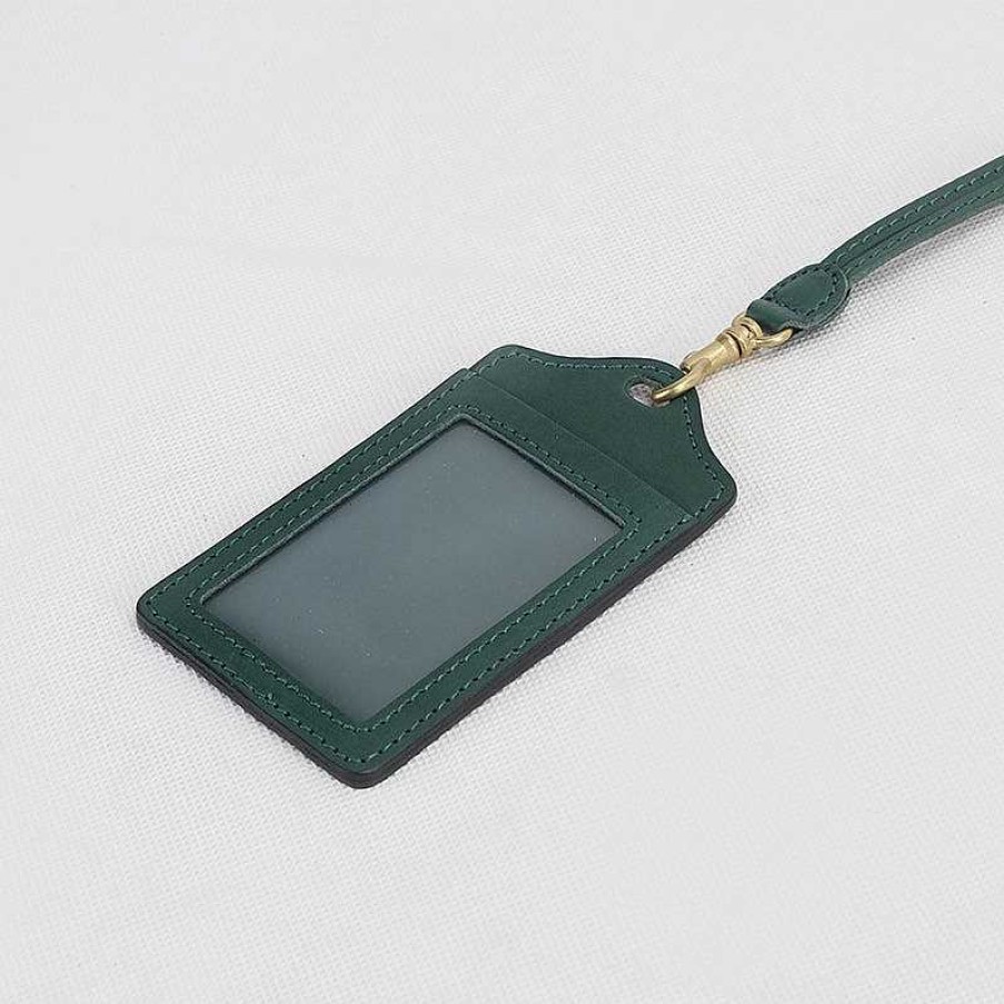 Dwarves Vegetable Tanned Leather Handmade Fashion Badge Holder