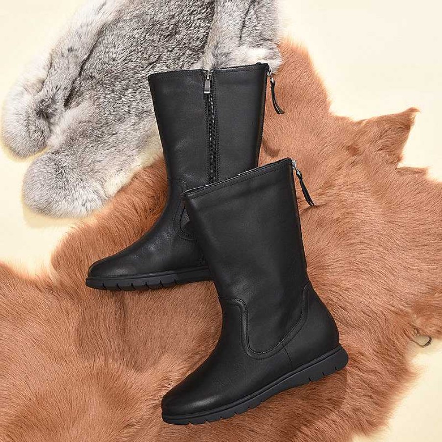 Dwarves Retro Leather Mid Calf Boots For Cold Winter Classic Martin Boots Handmade Short Plush Lining