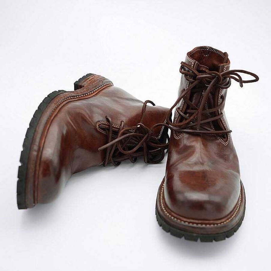 Dwarves Goodyear Horse Leather Oxford Boots For Women Sweet And Cool Ankle Boots In /