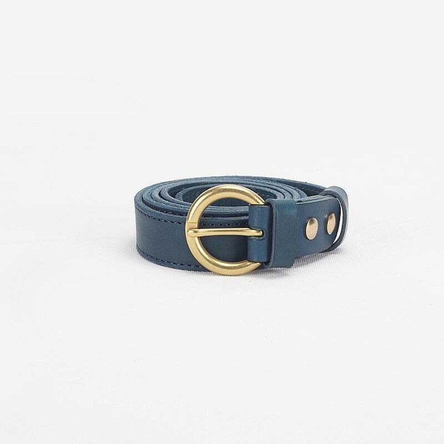 Dwarves Vegetable Tanned Leather Simple Collection Women'S Belt