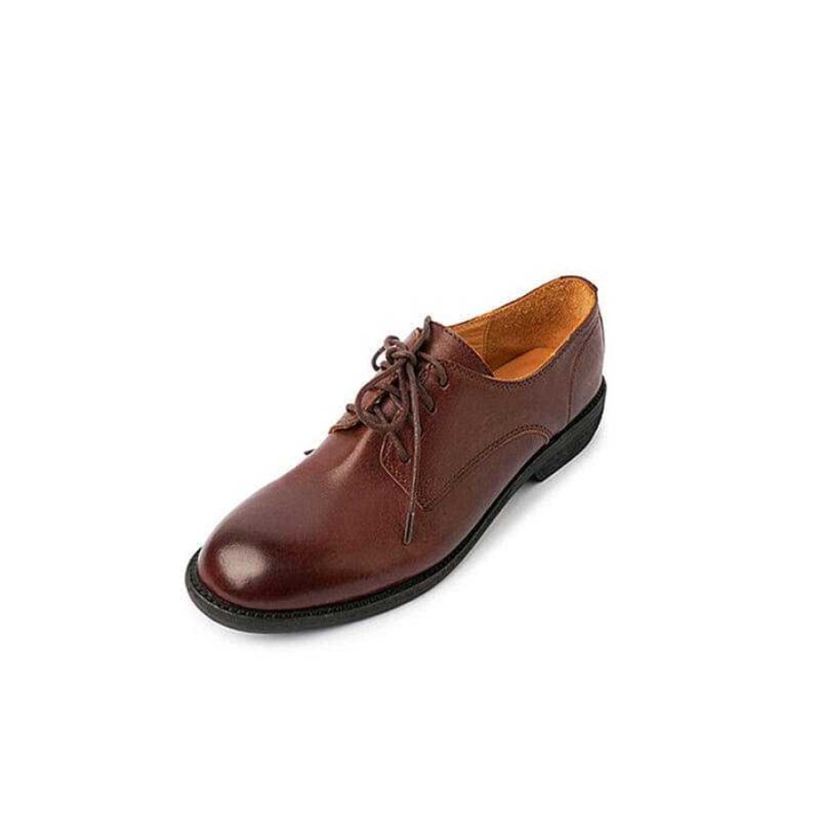 Dwarves Lace Up Leather Derby Shoes For Women Round Toe Soft Oxford Shoes In /