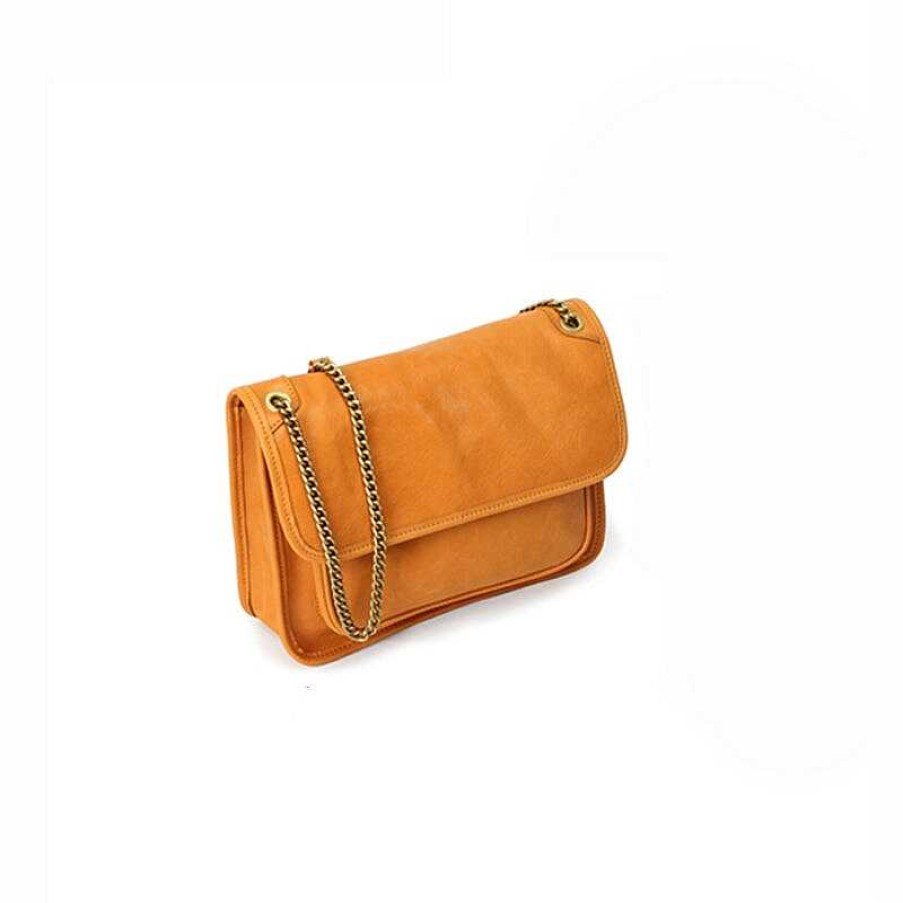 Dwarves Retro Vegetable Tanned Cowhide Leather Women' Corssbody Bag|Shourder Bag