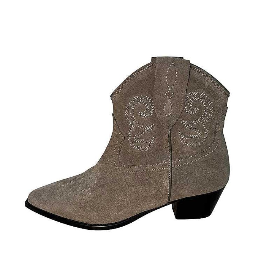 Dwarves Womens Western Embroidered Ankle Boots / / Cowgirl Boots All Genuine Leather