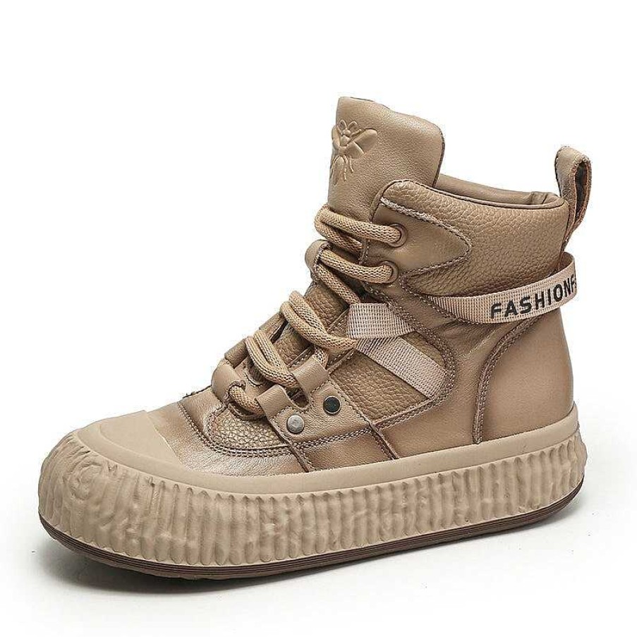 Dwarves High-Top Lace Up 40Mm Leather Platform Sneakers For Women In / /