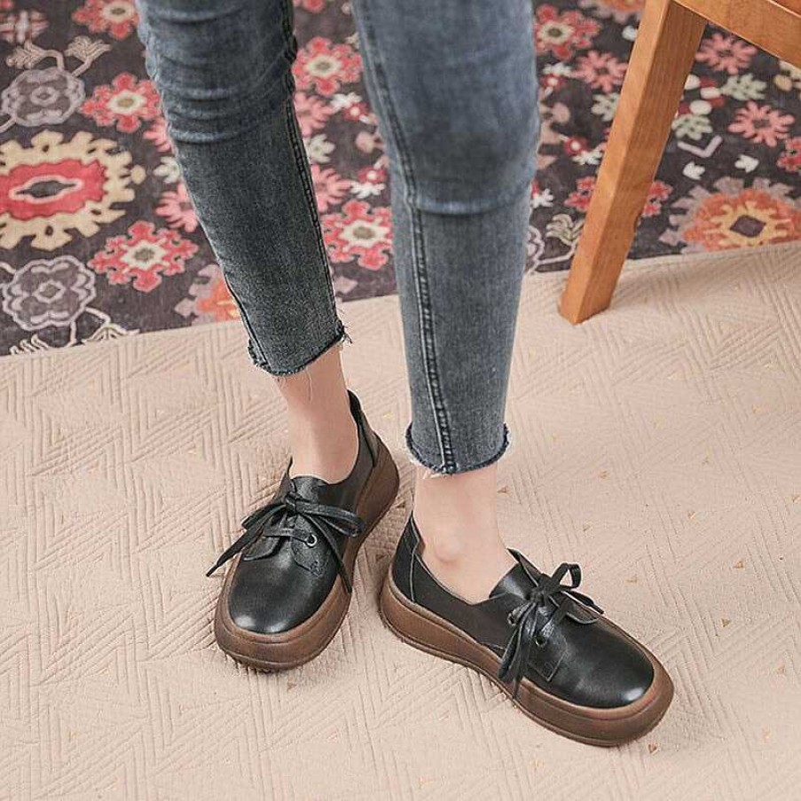 Dwarves Handmade Leather Derby Shoes For Women Soft Bottom In / /