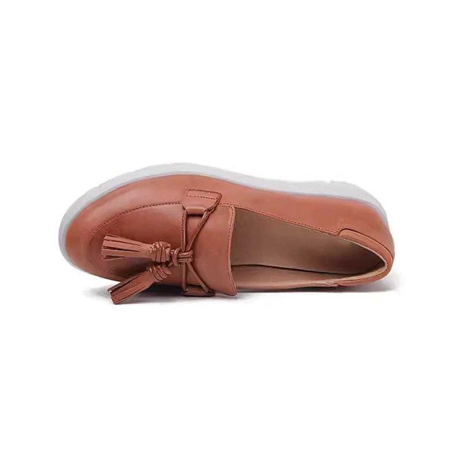 Dwarves Tassels-Detailed Soft Leather Loafer For Women In /