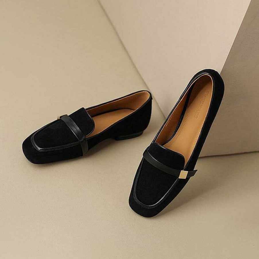 Dwarves Soft Leather Loafers For Women In /