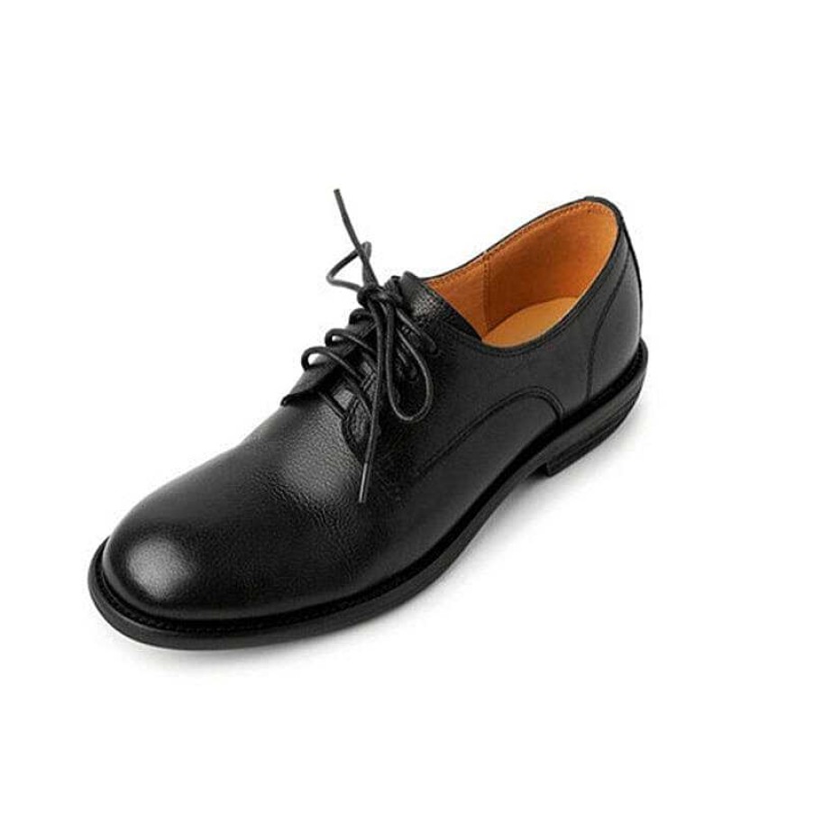 Dwarves Lace Up Leather Derby Shoes For Women Round Toe Soft Oxford Shoes In /