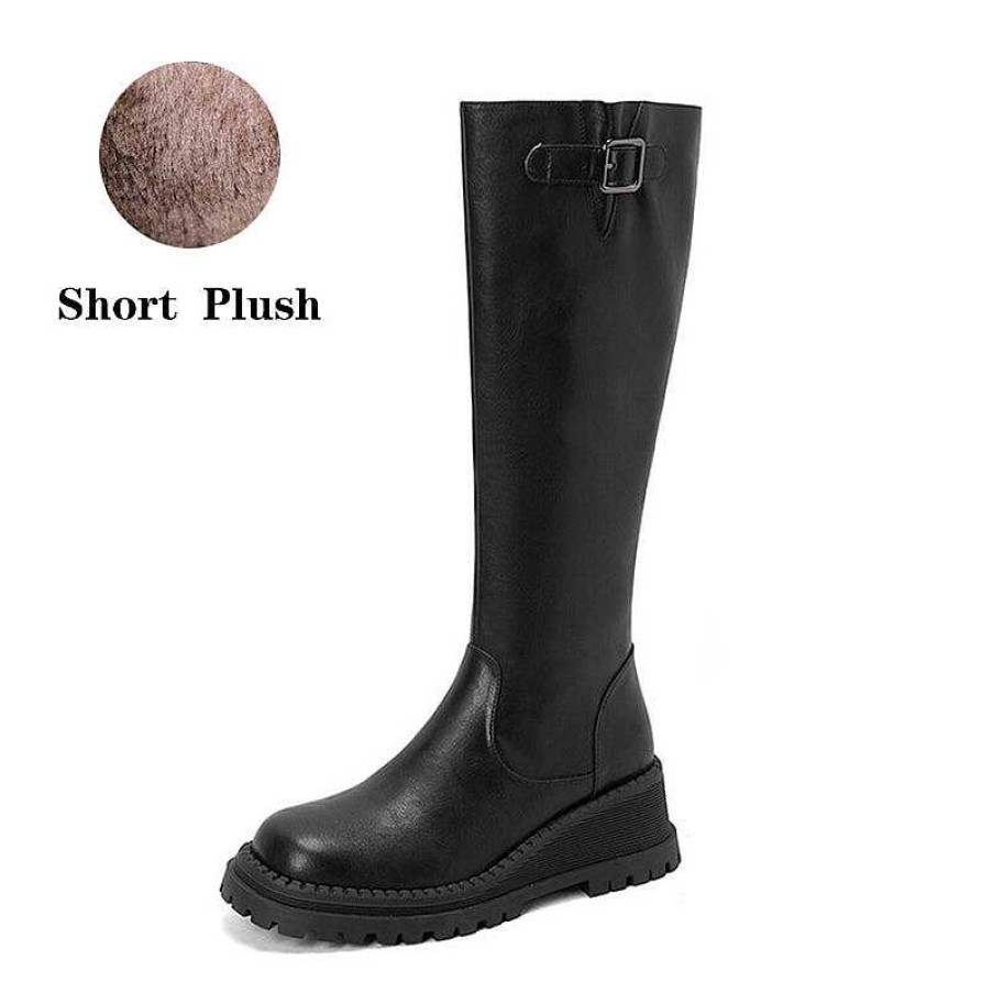 Dwarves Riding Boots For Women In / Leather - Chunky Knee High Boots