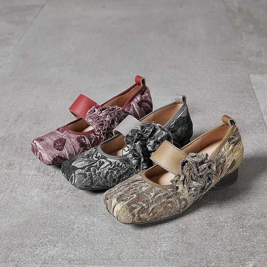 Dwarves Handmade Leather Mary Jane Shoes Ballet Flats In / /