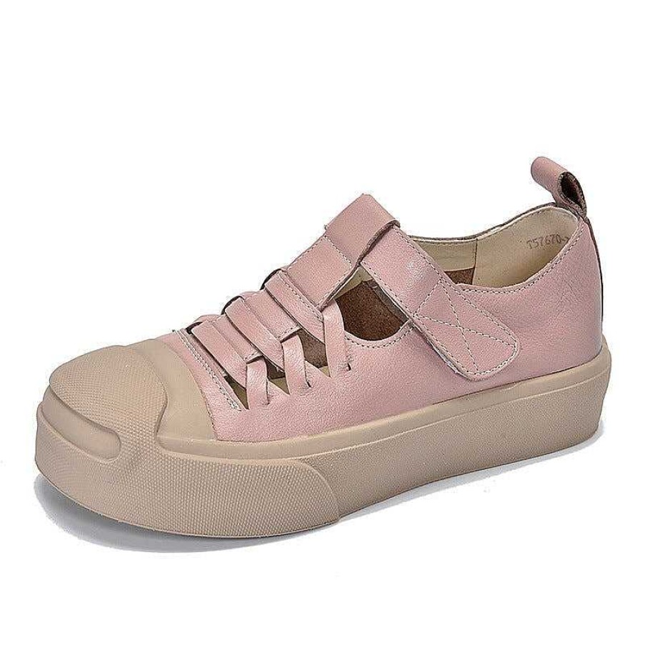 Dwarves Braid Leather Rubber Toecap Sneakers For Women Touch-Strap In / /