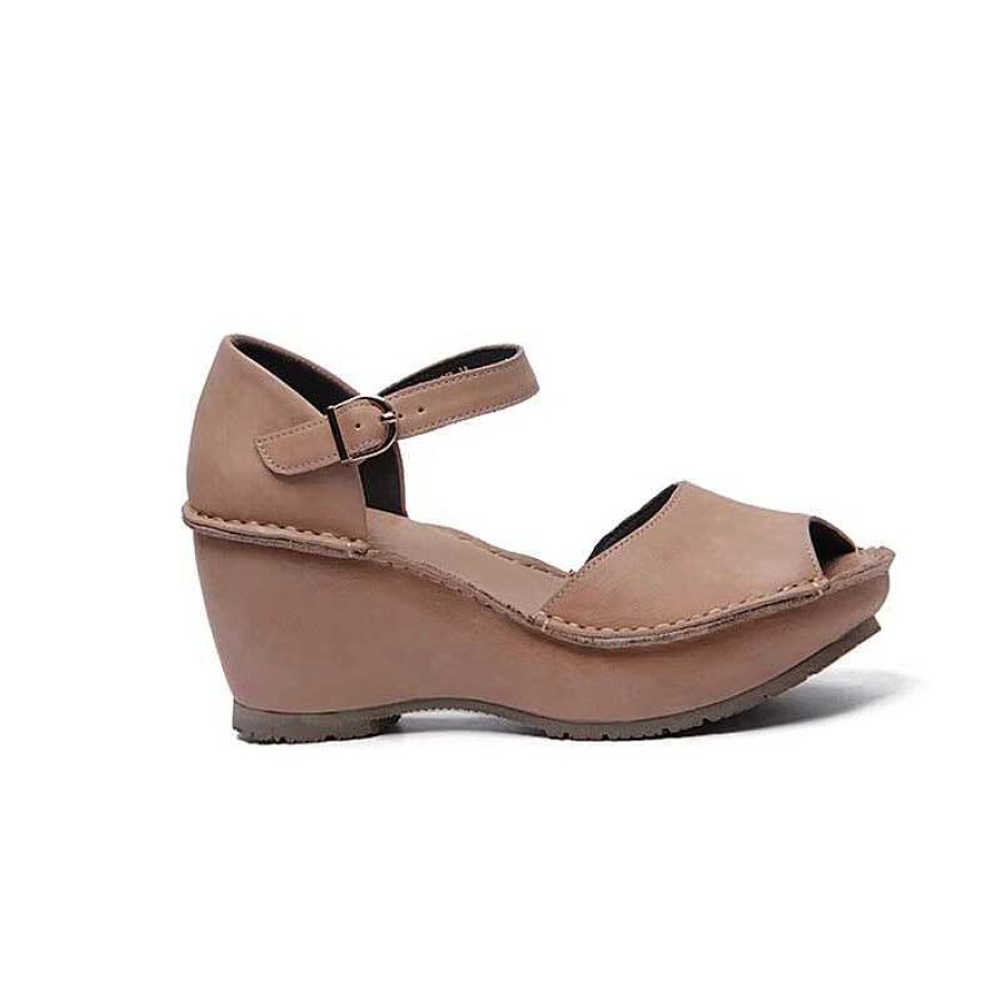 Dwarves Handmade Leather Wedges Sandals Ankle Strap Peep Toe In / /