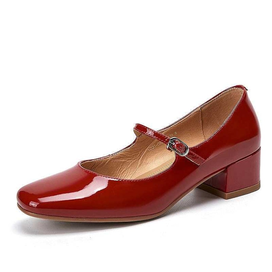 Dwarves Designer Mary Jane Shoes Patent Leather Soft Pumps Handmade In / /