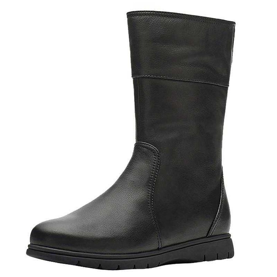 Dwarves Retro Leather Mid Calf Boots For Cold Winter Classic Martin Boots Handmade