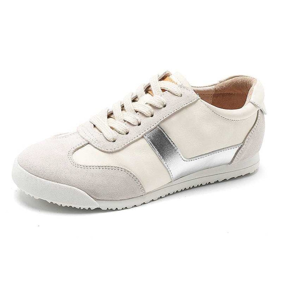 Dwarves White Shoes For Women Army Trainer Leather Sneakers /