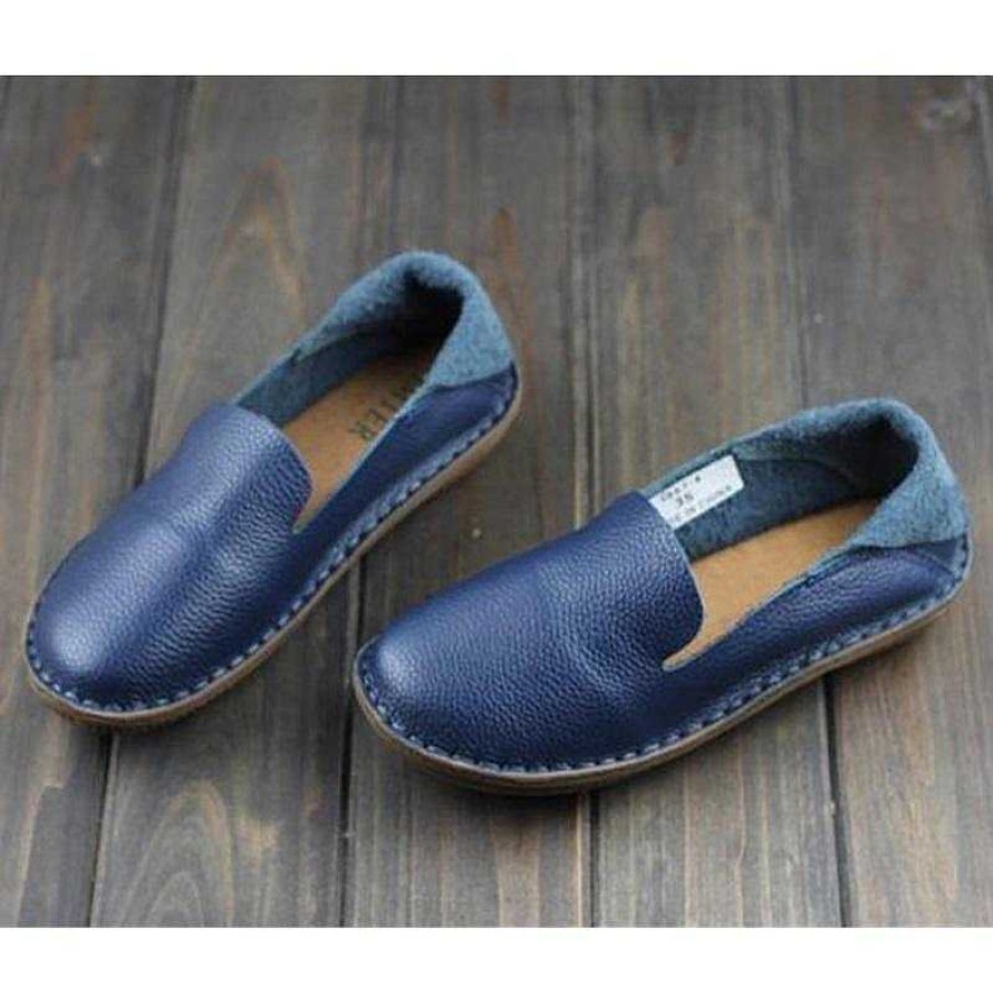 Dwarves Loafers For Women Handmade Leather Flats / / /