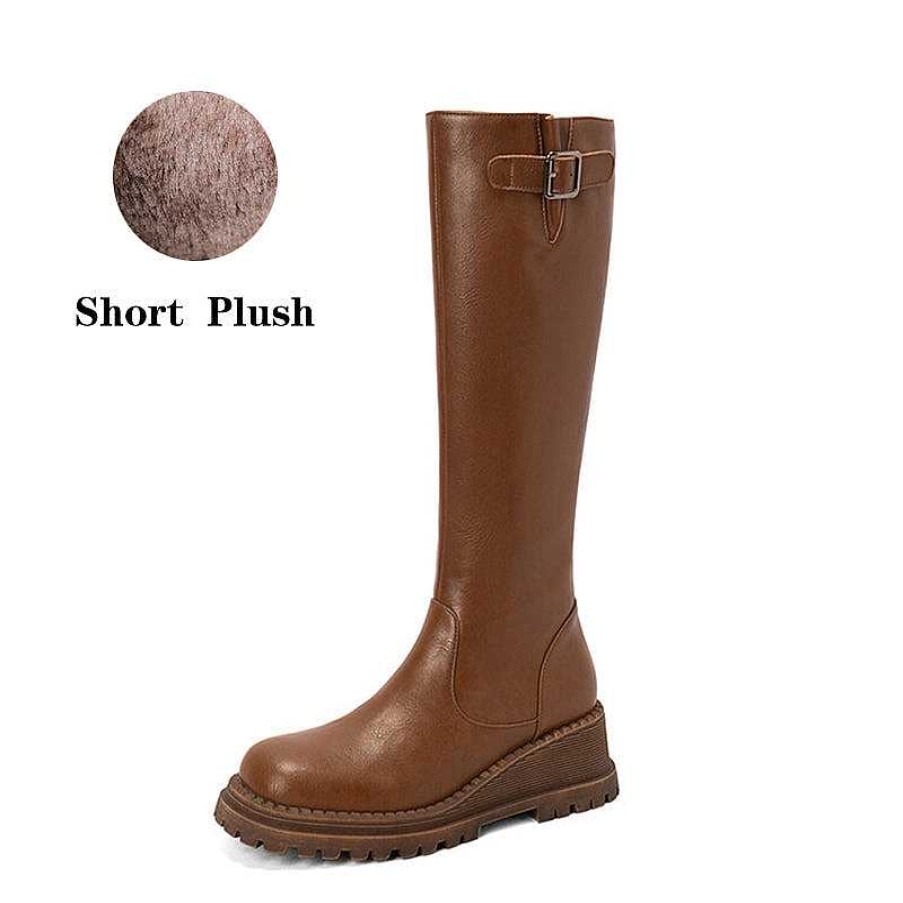 Dwarves Riding Boots For Women In / Leather - Chunky Knee High Boots