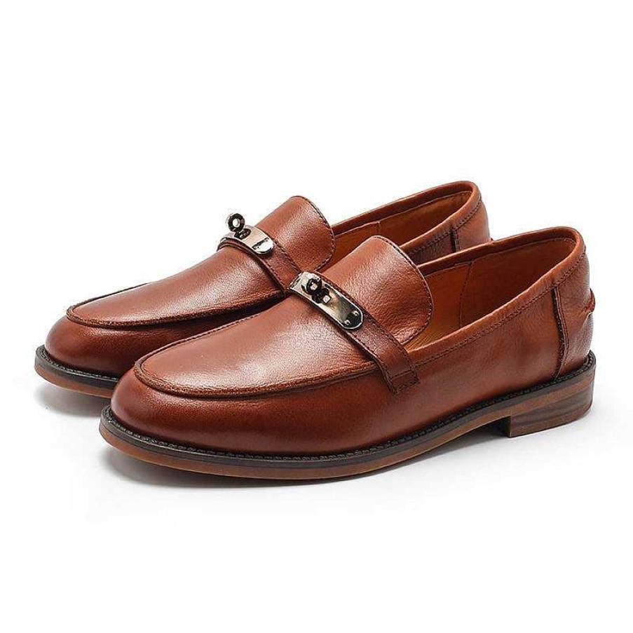 Dwarves Dwarves Metal-Detailed Leather Loafers For Women In / / / /