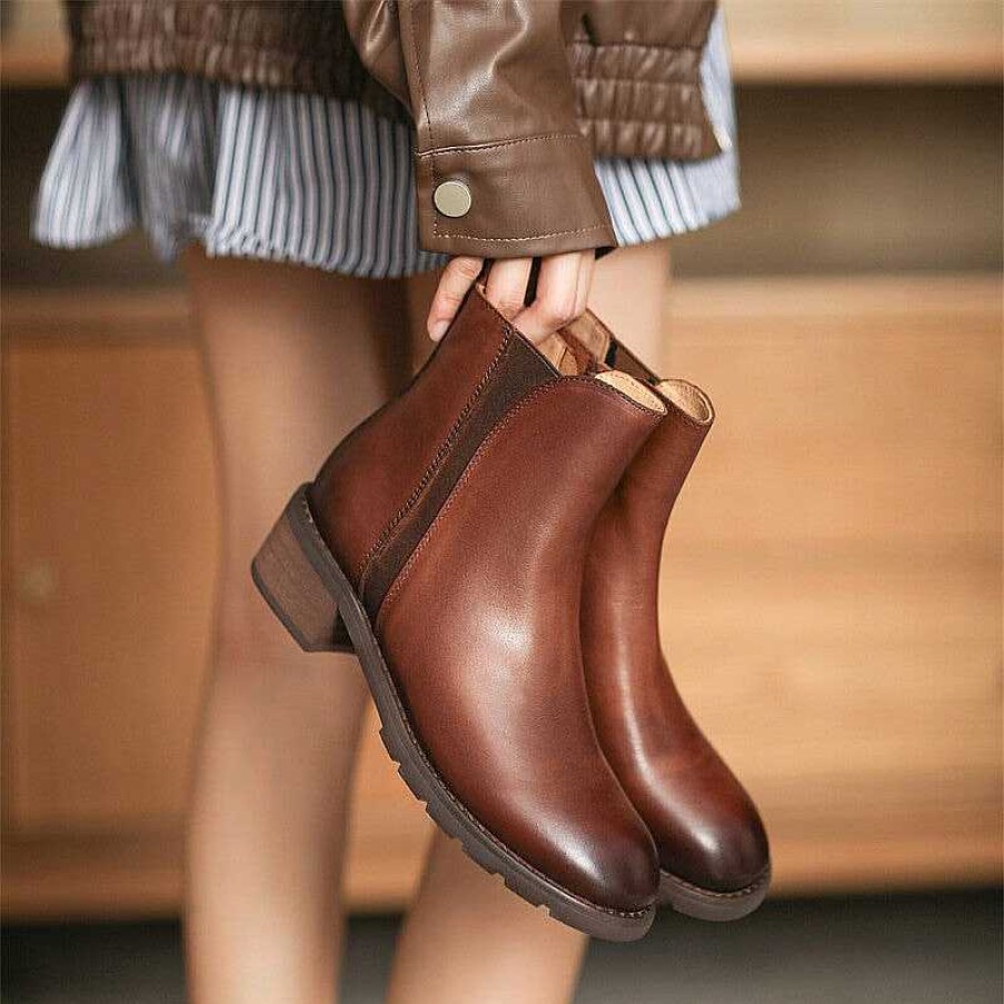 Dwarves 45Mm Platform Boots Classic Women'S Leather Chelsea Boots In / /