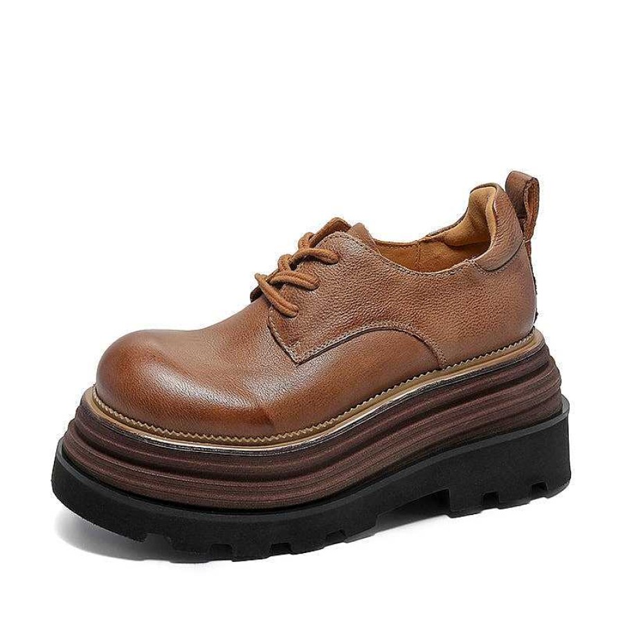 Dwarves Horse Leather 80Mm Platform Derby Shoes In /