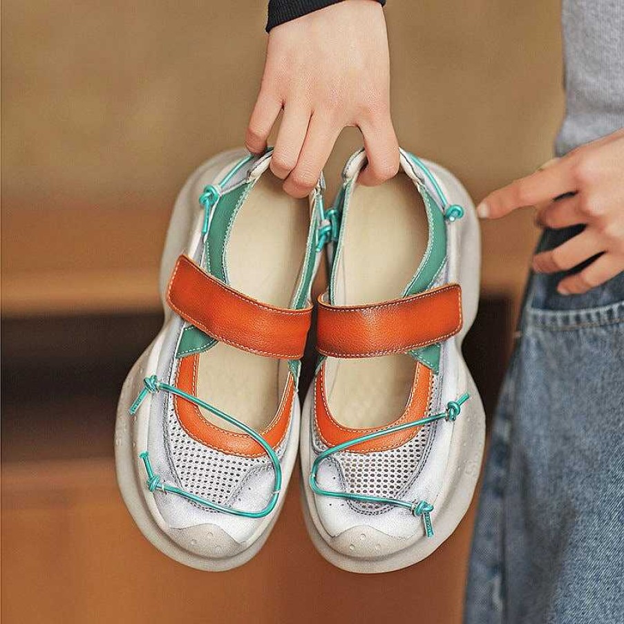 Dwarves Platform Touch-Strap Mary Jane Sneakers In /