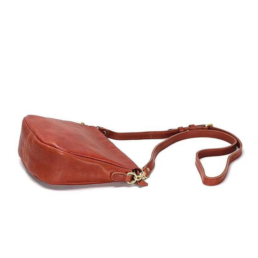 Dwarves Literary Design Vegetable Tanned Leather Shell Bag Women'S Crossbody Bag