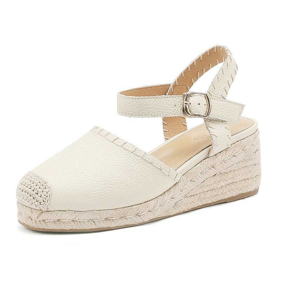 Dwarves Slingback Espadrille-Wedge Leather Sandals In / /