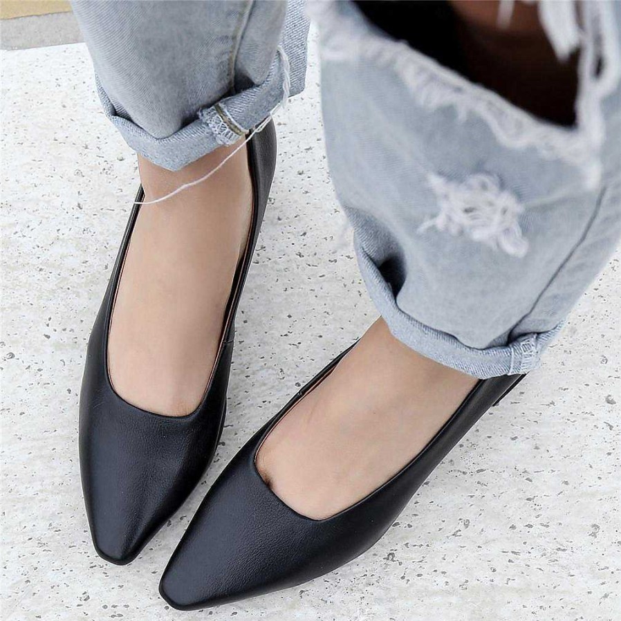 Dwarves Handmade Genuine Leather Retro Pointed Toe Heels Pumps Women Shoes Block Heels Slip On Office Shoes /