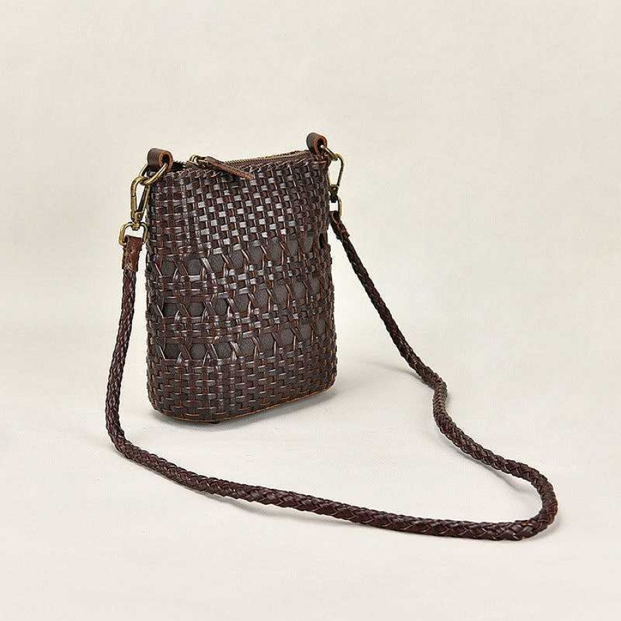 Dwarves Fashion Handmade Leather Woven Bag Beach Bag