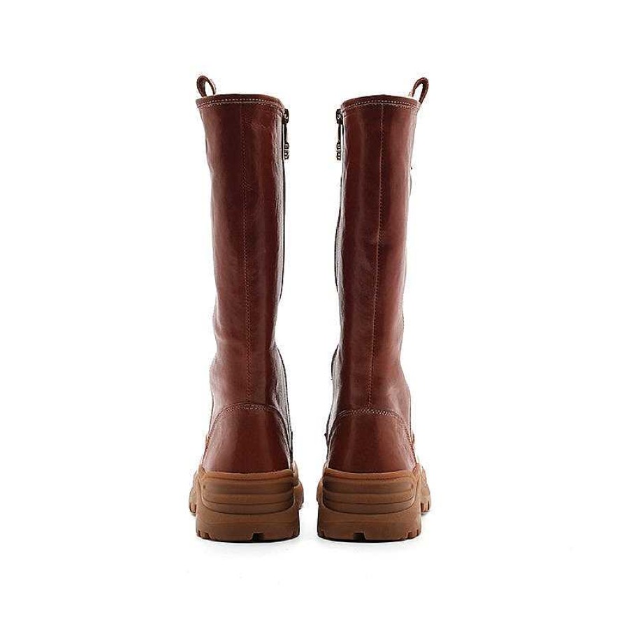 Dwarves Dwarves Leather Knee High Boots Snow Boots Have Shearling Lined For Cold Winter In Black/Brown/Coffee